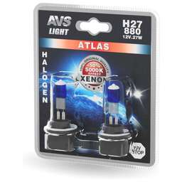 AVS Галогенная лампа ATLAS/5000К/ H27/880.12V.27W.блистер 2шт