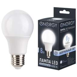 ENERGY LED А60-8-E27-4000 (109305)