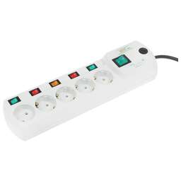 MOST ERG 5м (5 розеток) белый (коробка)