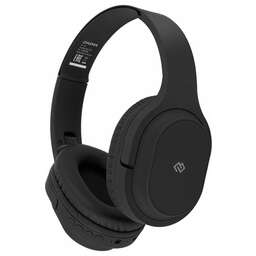 DIGMA Наушники BT-18, Bluetooth, накладные, черный [bt18b]