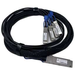 FUTURE TECHNOLOGIES Кабель 100Гбит/с Cu пассив. 3м черный QSFP28-4xSFP28 (FT-QSFP28/4SFP28-CABP-AWG30-3)