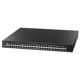 EDGE-CORE Коммутатор 48 x GE + 2 x 10G SFP+ ports + 1 x expansion slot (for dual 10G SFP+ ports) L3 Stackable Switch, w/ 1 x RJ45 console port, 1 x USB type A storage port, RPU connector, Stack up to 4 units ECS4620-52T