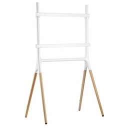 CACTUS Подставка для телевизора CS-ST1247WTBCH, 49-70", напольный, белый/береза