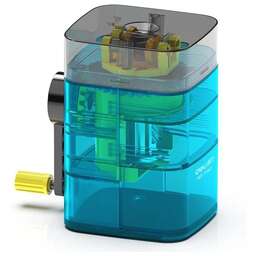 DELI Точилка для карандашей механическая 71162Blue 1 отверстие пластик синий