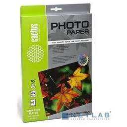 CACTUS CS-MA417050DS Фотобумага матовая двусторонняя, A4, 170 г/м2, 50 листов