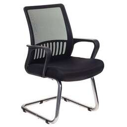 БЮРОКРАТ Кресло MC-209, на полозьях, сетка/ткань, черный [mc-209/b/tw-11]