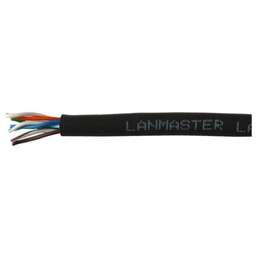 LANMASTER Кабель информационный LAN-5EUTP-HFLT-BK кат.5E UTP 4 пары 24AWG LSZH внутренний 305м черный