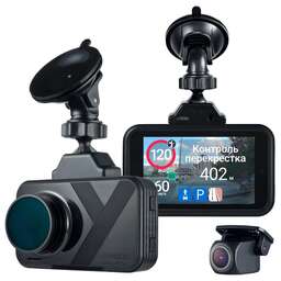 ROADGID Видеорегистратор СityGo 4 pro 2CH, черный