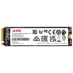 A-DATA SSD накопитель XPG Gammix S70 Blade AGAMMIXS70B-4T-CS 4ТБ, M.2 2280, PCIe 4.0 x4, NVMe, M.2