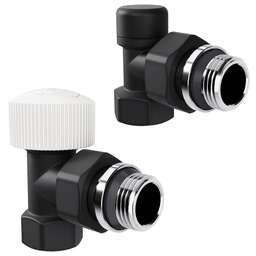 ROYAL THERMO Набор термостатический угловой Design 1/2"М30х1,5 (Черный)