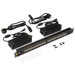 LANMASTER Патч-панель LAN-PP24-POE/A2 19" 1U 24xRJ45 кат.5E