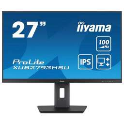 IIYAMA Монитор 27" ProLite XUB2793HSU-B6 черный IPS LED 1ms 16:9 HDMI M/M матовая HAS Piv 250cd 178гр/178гр 1920x1080 100Hz DP FHD USB 5.4кг