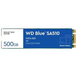 WD SSD накопитель Blue SA510 S500G3B0B 500ГБ, M.2 2280, SATA III, SATA