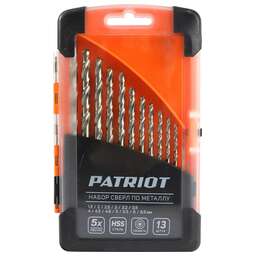 PATRIOT 815010104 по металл (1.5-6.5 мм, 13 шт.) Набор сверел