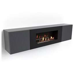 FIRELIGHT Тумба с биокамином BFP-P1700L графит