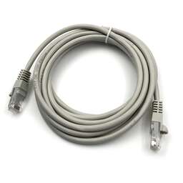 KINGPRICE Патч-корд KP-PC-c5e-3m-g 1Гбит/с UTP 4 пары cat.5E CCA molded 3м серый RJ-45 (m)-RJ-45 (m)