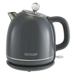DELTA LUX DE-1018 (1,7 л. металл/пластик) серый