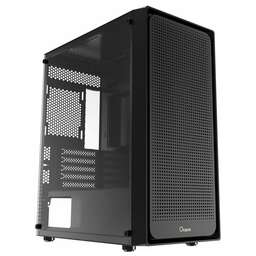 OCYPUS Корпус MiniTower Gamma C50 BLACK (mATX, без БП, 2xUSB1.1 Type-A+USB3.2 Type-A) (Gamma-C50-BKG000XX-GL)