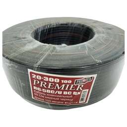 PREMIER Кабель RG-58C/U BC BK, 50Ом, медный, 100м, черный [20-300 100]