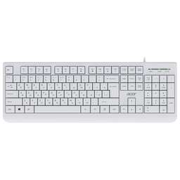 ACER Клавиатура OKW400 белый USB Multimedia (ZL.KBDEE.01B) кабель 1.8м