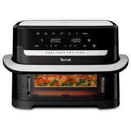 TEFAL Аэрогриль Dual Easy Fry Flex EY9228E0, черный и серебристый [1510002876]