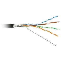 HYPERLINE Кабель информационный FUTP4R-C5E-S24-OUT-PE-BK-500 кат.5E FTP 4 пары 24AWG PE внешний 500м черный