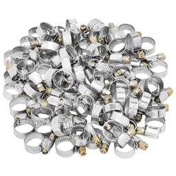 СИБРТЕХ Хомуты металлические, Стандартное болтовое крепление 10-16 мм, 100 штук в упаковке, ширина 9 мм 47556