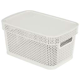 KEEPLEX KL411311048 Ajur для хранения с крышкой 5л 28,1х18,5х13,9см белое облако