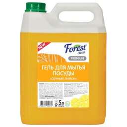 FOREST CLEAN Гель для мытья посуды "Сочный лимон" PREMIUM 5 л