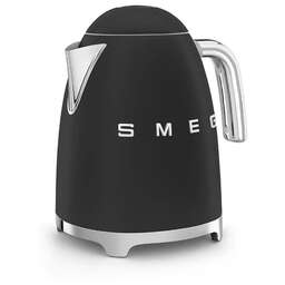 SMEG Чайник электрический KLF03BLMEU, 2400Вт, черный и серебристый