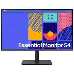 SAMSUNG 27" Монитор Essential S4 S24C430GAIXCI, 1920x1080, IPS, 100Гц, 1хHDMI, 1хDP, черный [ls27c430gaixci]