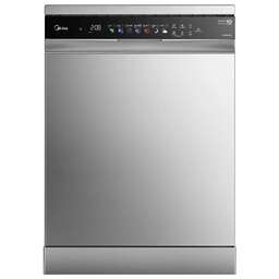 MIDEA Посудомоечная машина MFD60S460SI, полноразмерная, напольная, 59.8см, загрузка 14 комплектов, серебристая