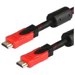 PREMIER Кабель соединительный аудио-видео 5-813R, HDMI (m) - HDMI (m) , ver 1.4, 25м, ф/фильтр, черный/красный [5-813r 25.0]