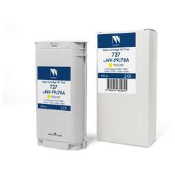 NV PRINT Струйный картридж 727 (NV-F9J78A) Yellow для HP DesignJet T920/T930/T1500/T1530/T2500/T2530 (300 мл) совместимый