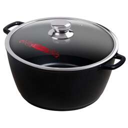 РОССИЯ Кастрюля 8л. 300/150 Классик лит/руч. с кр. (п/у), к303а