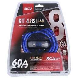ACV KIT 4.8SL (SILVER=ECO) (4-кан усил-ля 8AWG/MINI ANL 60A)