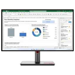 LENOVO Монитор 27" P27h-30, 16:9, IPS, QHD, 4ms, 350cd, 60Hz, HDMI, DP, DP OUT, USB-C, USB, LAN, HAS