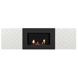 FIRELIGHT Тумба с биокамином BFP/P-1400V белая