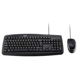 GENIUS Комплект кл-ра+мышь проводн. KM-200 black USB (31330003416)