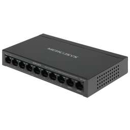 MERCUSYS Коммутатор MS110CP (L2) 8x100Мбит/с 2x1Гбит/с 8PoE+ 65W неуправляемый