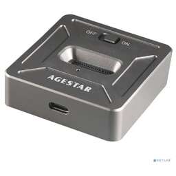 AgeStar 31CBNV1C USB 3.1 SSD M.2 NVME, алюминий, серый, (GRAY)