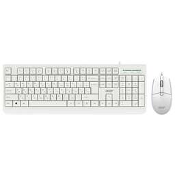 ACER Клавиатура + мышь OCC400 клав:белый мышь:белый USB (ZL.ACCCC.014)