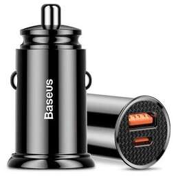 BASEUS АЗУ Circular Plastic A+C 30Вт PPS Black (CCALL-YS01)