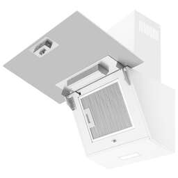 WEISSGAUFF Вытяжка каминная Yota 600 Touch Glass белый управление: кнопочное (1 мотор)