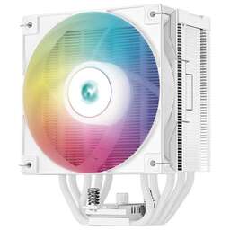 DEEPCOOL Вентилятор для процессора AG500 DIGITAL WH ARGB white Socket 115X/1700/1200/AM4/AM5, 120mm, 1950rpm, 29,4 дБ, 200W, PWM 4-pin, Al+Cu (R-AG500