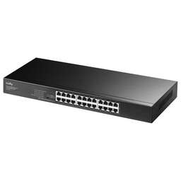 CUDY Коммутатор 24-Port Gigabit Rackmount Light Managed Switch 24-Port Gigabit Rackmount Light Managed Switch 24 Gigabit RJ45 Ports, 19-inch Rack-mountable Steel Case(Rack-Mount kits included), Power Saving, Plug & Play, Managed/VLAN/Extend working mode DIP switch, Local management via WEB GUI, support STP/RSTP, 802