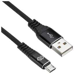 DIGMA Кабель MICROUSB-1.2M-BRAIDED-BLK USB (m)-micro USB (m) 1.2м черный