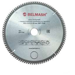 BELMASH Диск пильный по ламинату 255x3,2/2,2x30 100T
