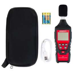 ERMENRICH Измеритель уровня шума портативный Seek DS40, красный/ черный [82995]