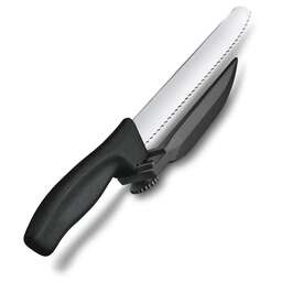 VICTORINOX Нож кухонный Swissclassic DUX-MESSER (6.8663.21) стальной лезв.210мм черный